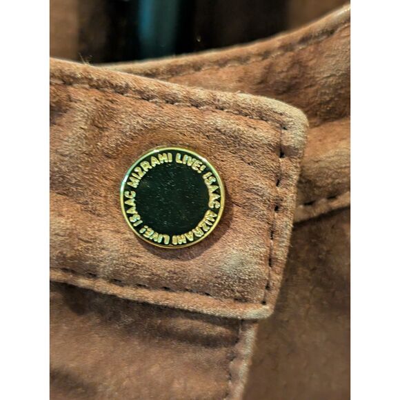 Isaac Mizrahi Live! Suede & Quilted Leather Jacket – Size 14 - Picture 6 of 7